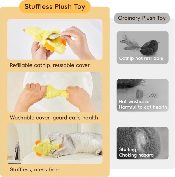 Catnip Crinkle Kicker Toys – (6.5") - Image 6